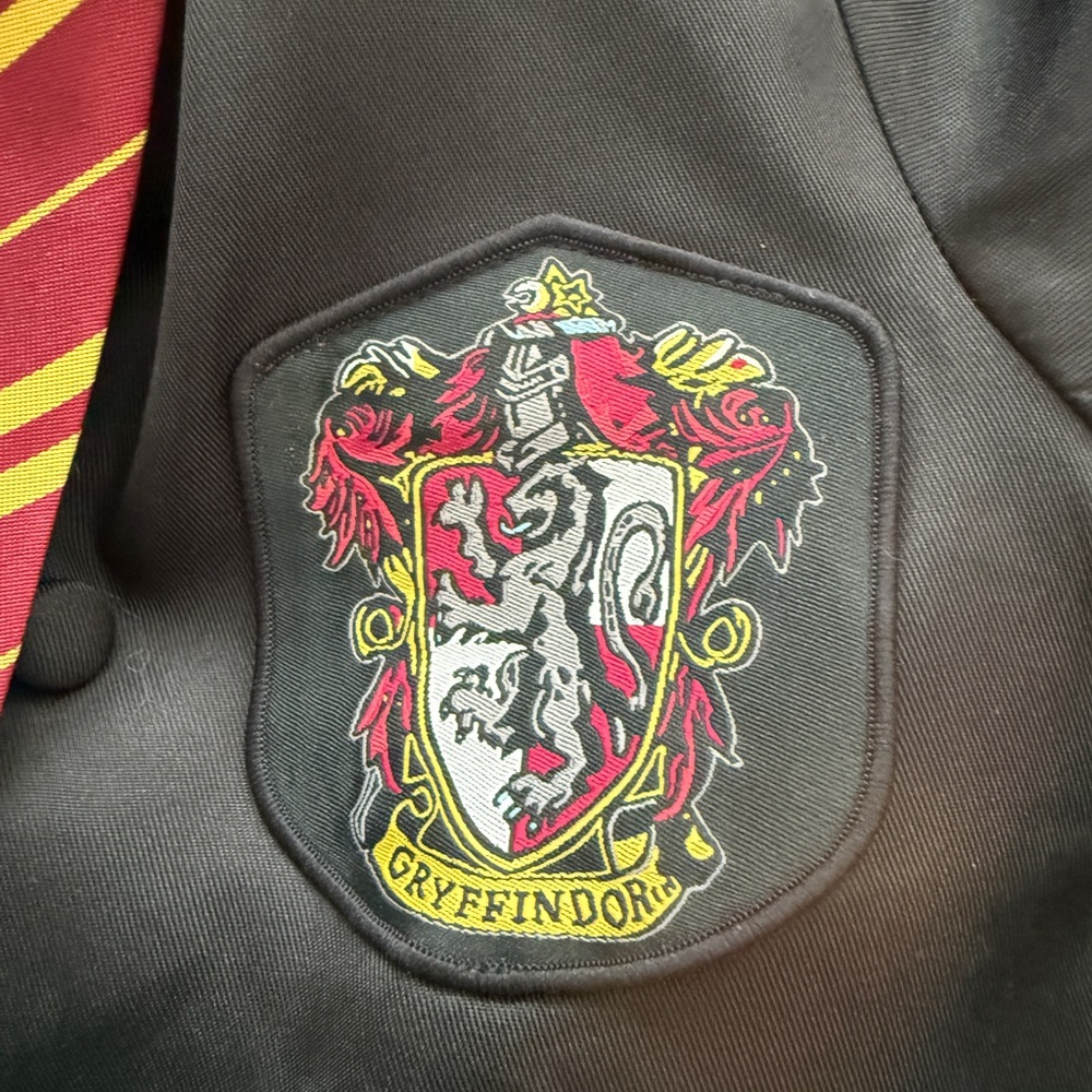 Gryffindor Scarf, Hat, and Tie Set - Picture 3 of 4